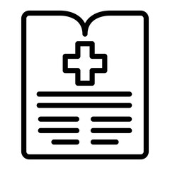 Obraz premium Vector Design Medical History Icon Style