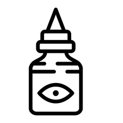 Vector Design Eye Drop Icon Style