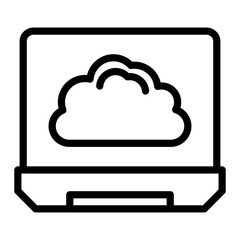 Vector Design Laptop Icon Style