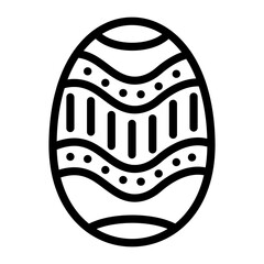 Vector Design Easter Egg Icon Style