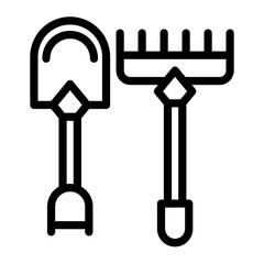 Vector Design Gardening Tools Icon Style