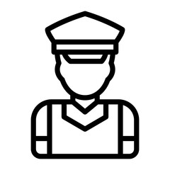 Vector Design Security Guard Icon Style