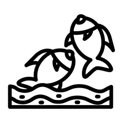 Vector Design Fishes Icon Style