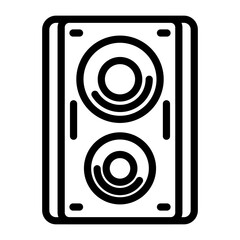 Vector Design Speakers Icon Style