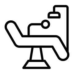 Dental Chair Icon Style