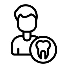 Male Dentist Icon Style