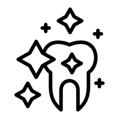 Clean Tooth Icon Style