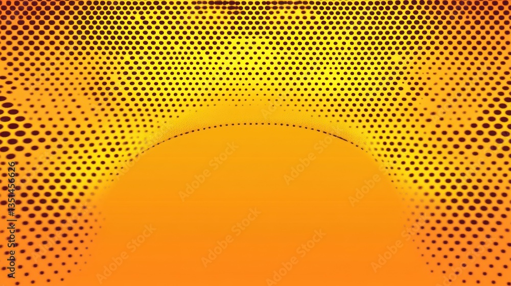 Aufkleber abstract orange halftone background with empty space