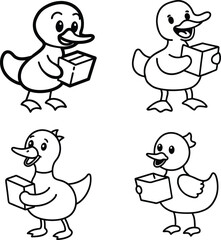 duck, ducks, cartoon duck, duck outline, duck drawing, black and white duck, vector duck, duck clipart, duck line art, duck contour, animal outline, farm animal, cute duck, baby duck, duck doodle, chi