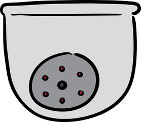 Illustration of security camera