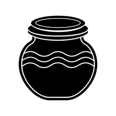 Jar of honey vector illustration