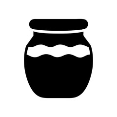 Jar of honey vector illustration