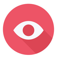 Eye icon representing vision, observation, awareness, and focus on details.