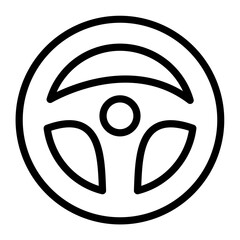 Steering Wheel Icon Style