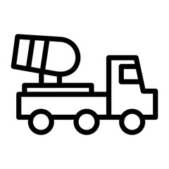 Conscrete Mixer Truck Icon Style