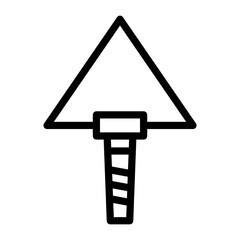 Plastering Trowel Icon Style
