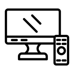 TV Screen Icon Style