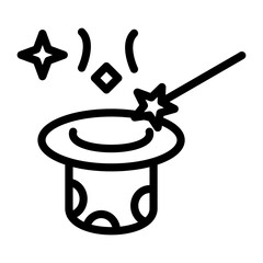 Magic Trick Icon Style