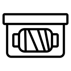 Sewing Box Icon Style