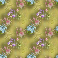 The chicory garland elegant card.