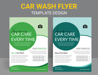 Car wash flyer design professional car service brochure design, car, service, repair, garage, foam, clean, shine, bubbles, automobile, drive, engine, a4 print ready template.