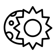Lunar Eclipse Icon Style