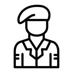 Army Soldier Icon Style