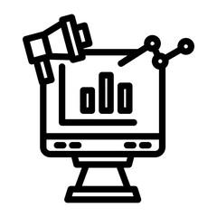 Marketing Strategy Icon Style