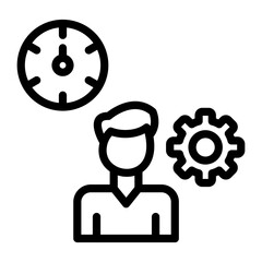 Time Management Icon Style