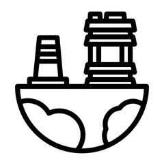 Oil Exploration Icon Style