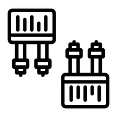 Connecting Wires Icon Style