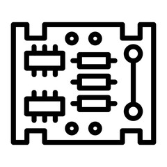 Pcb Board Icon Style