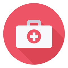 Obraz premium First aid icon with clear design, symbolizing emergency care and health.