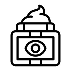 Eye Cream Icon Style