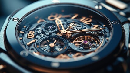 The intricate design of a timepiece showcases a blend of artistry and precision