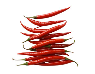Pile of Fresh Red Chili Peppers