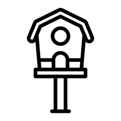 Bird House Icon Style