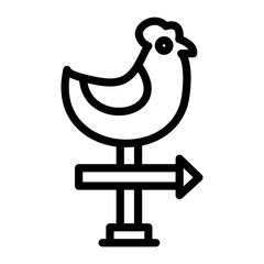Weather Vane Icon Style