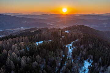 Wieża Malnik, wschód słońca  © Maciej G. Szling
