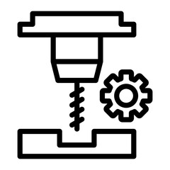 Cnc Machine Icon Style