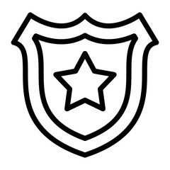 Police Badge Icon Style