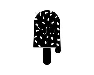 creative details Popsicle Half-Melted and Dripping Icon