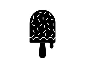 creative details Popsicle Half-Melted and Dripping Icon