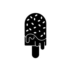 creative details Popsicle Half-Melted and Dripping Icon