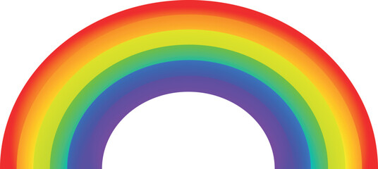 Classic rainbow vector illustration