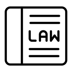 Law Book Icon Style