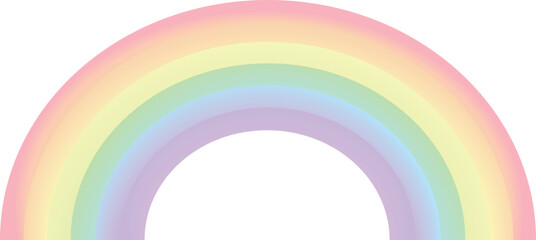 Classic pastel rainbow vector illustration
