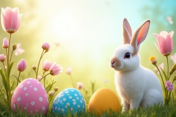 Fototapeta premium Inspirational Easter Messages Celebrating Love and Thankfulness