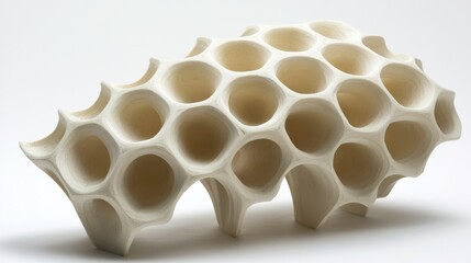 Innovative 3d printed structure modern design studio sculpture contemporary environment artistic viewpoint