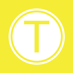 Fototapeta premium An Icon Illustration Isolated on a Background - T